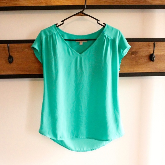 Banana Republic Sea Green Chiffon Blouse XS - Picture 1 of 5